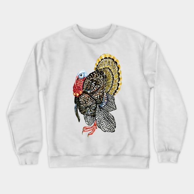 Turkey bird art Crewneck Sweatshirt by AnnArtshock